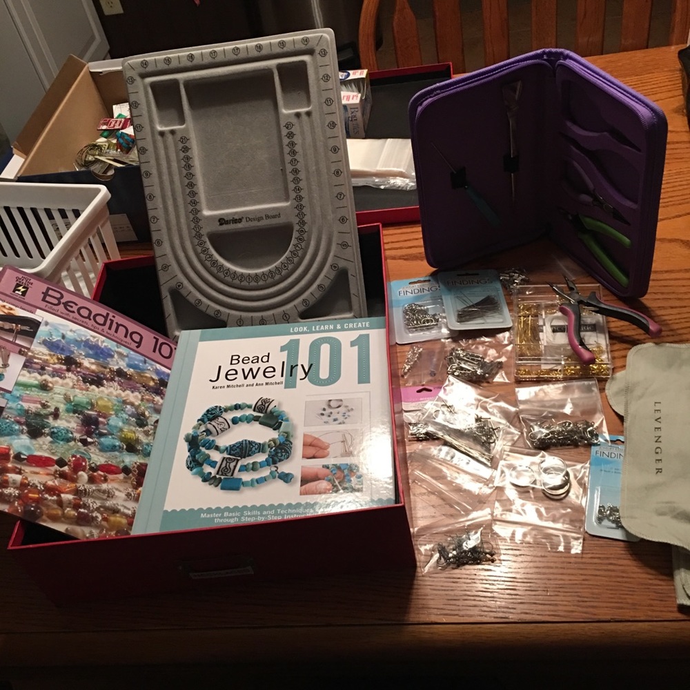 Lot of Jewelry Making supplies and accessories